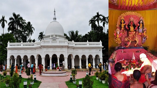 Madanmohan Temple in Cooch Behar ready for the invocation of Jagaddhatri