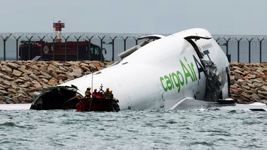 Plane skids off runway, falls into sea, multiple dead at Hong Kong