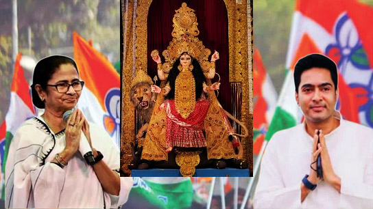 Chief Minister greets the people of the state on the occasion of Jagaddhatri Puja, Abhishek also prays for blessings from the goddess