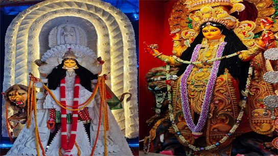 In the Tantric path, Jagaddhatri is the embodiment of Brahman, the desired attribute of the seeker! The goddess exists in the form of Akhil Jagat