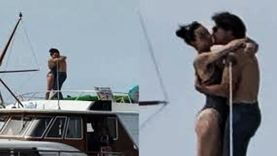 'Shirtless' Trudeau kisses Katy Perry on a boat in the middle of the ocean