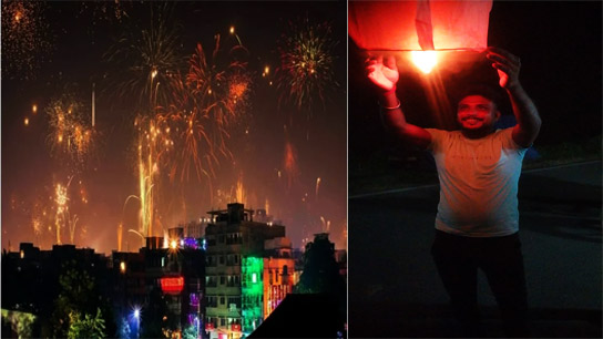 An atmosphere of panic has been created due to firecrackers