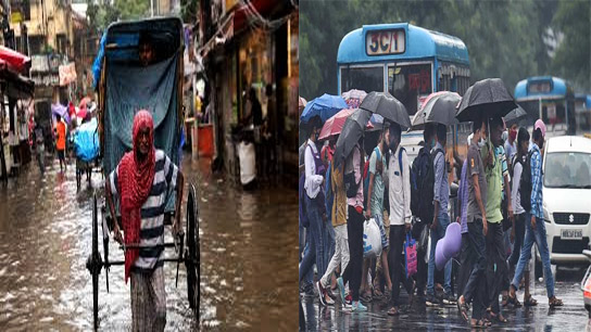 Heavy rains lashed Kolkata due to 'Mantha'! Many people stuck during office hours