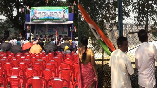 TMC workers took selfie instead of DVC office protest in Asansol