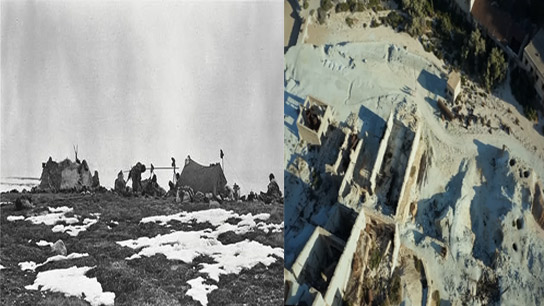 Anjikuni Lake, a tribal village in Canada