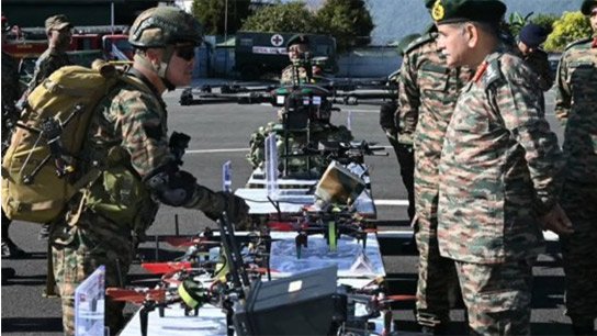 Army Chief General Upendra Dwivedi inspected Chicken Neck on Tuesday