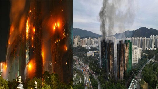 Hong Kong: হংকং-এ ভয়ঙ্কর আগুন; মৃত ৪৪, নিখোঁজ ২৭৯; গ্রেফতার তিন