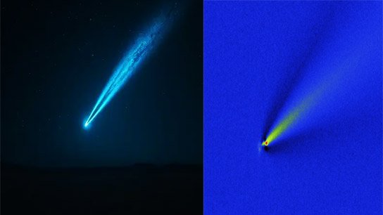 Comet ATLAS shattered into three pieces by the intense heat of the Sun