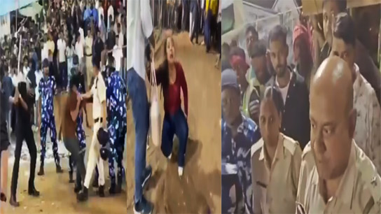 Niranjan lathicharge in Krishnanagar! Questions on the role of the police arise