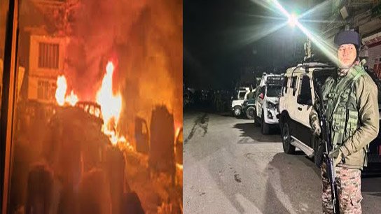 Massive explosion rocks Nowgam police station