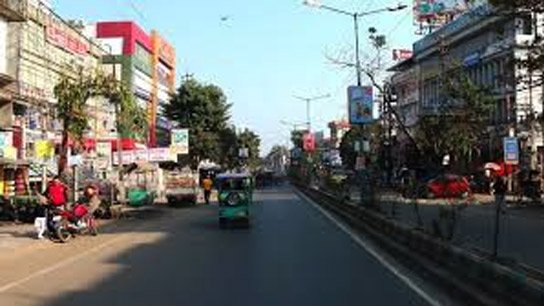 Half of a Toto suddenly disappeared from the road in Siliguri