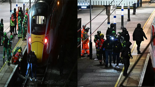 Horrific incident! Multiple people stabbed, blood on the floor of the train, attack on a moving train