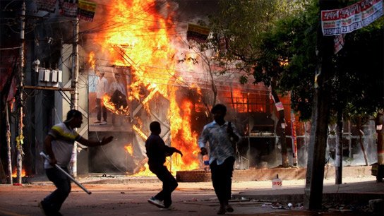 Fundamentalists beat, burn and kill minority man in Mymensingh