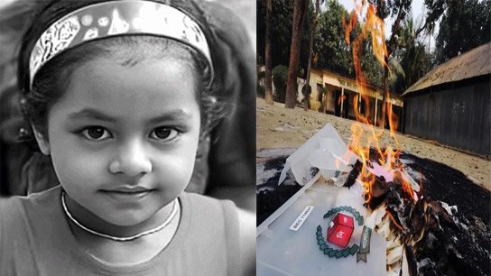 7-year-old boy burned to death in Bangladesh violence