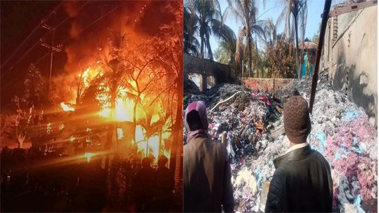 Terrible fire in Amtali, damage worth Tk 5 million