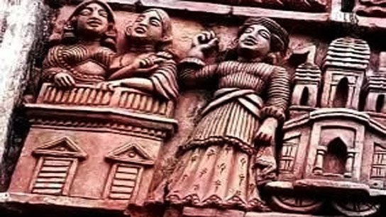 Five-tiered ancient temple from Pala-Sena era found during excavations in Birbhum