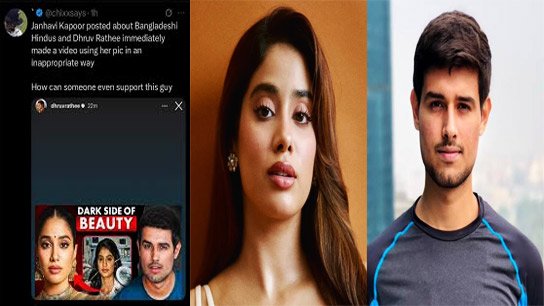 Janhvi calls for taking a stand against communal violence and extremism, Dhruv Rathi's suggestive post