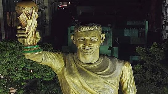 Who owns the land where Messi's statue is located? Laketown tour fails to find answer