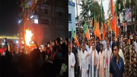 Shuvendur publicly protests against the killings in Bangladesh