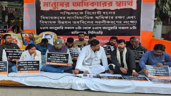 MLA Shankar Ghosh on hunger strike; hunger strike to be called off tomorrow at 8 am