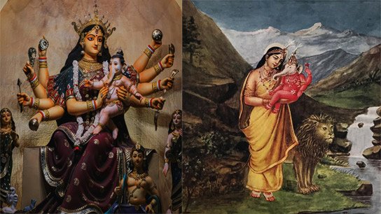 Today is Magh Shukla Chaturthi; Goddess Durga appears as the mother of Ganesha, who constantly breastfeeds Ganesha