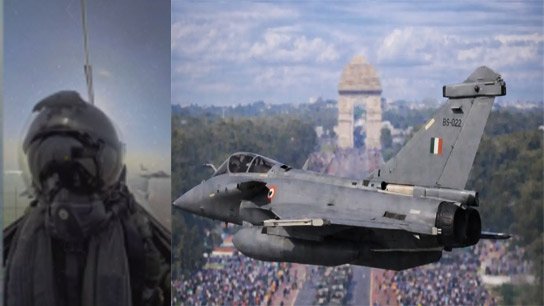 The BS-022 Rafale flew in the skies of Delhi