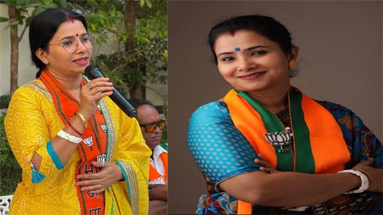 Mrs. Jaya Rathin Dutta, the Bengali leader behind the Gerua party's victory in Maharashtra after 28 years