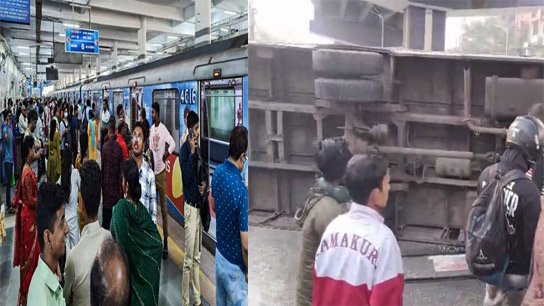 Twin Morning Disruptions in Kolkata