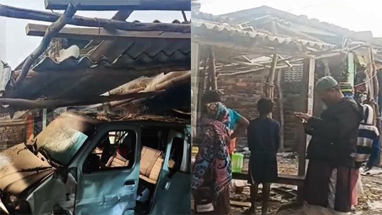 Loud noise in Kulpi, terrible explosion in Trinamool leader's car