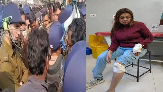 Zee 24 Ghanta female journalist attacked while gathering news in Beldanga