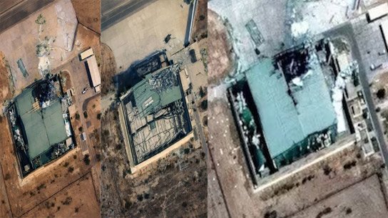 Pakistan airbase Bholari that destroyed by IAF, Reconstruction work captured by satellite image