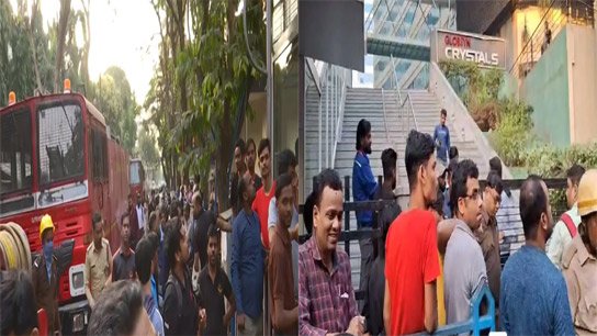 Fire breaks out again in the city, firefighters rush to the high rise building in Salt Lake Sector Five