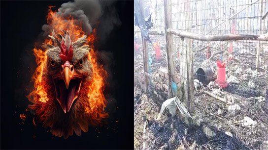 More than 12,000 chickens killed in massive fire at poultry farm at AshoknagarMore than 12,000 chickens killed in massive fire at poultry farm at Ashoknagar