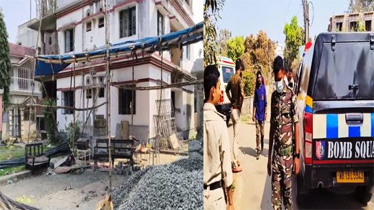 Fresh bombs recovered from hotel occupied by TMC leader near Prantik station bolpur