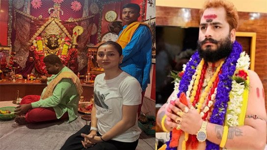 'Mimike Black Mazick Shastri'! Amid explosive demands from disciples, heroine's puja at Jagrata Kalitala in Bangaon