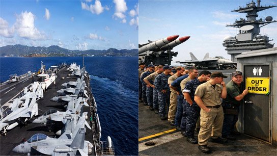 World’s Largest US Aircraft Carrier USS Gerald R. Ford Battles Massive Toilet Failure Amid Iran Tensions