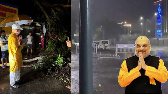 Stormy weather across the state! After Mamata, Amit Shah's plane also circled the skies of Kolkata