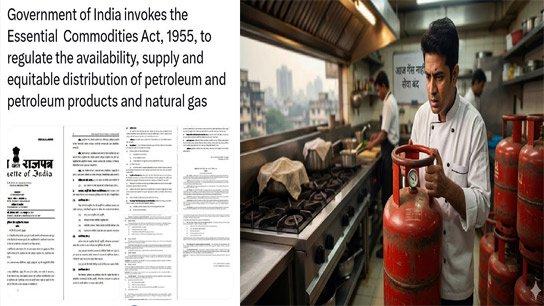 India Invokes Essential Commodity Act, 1955 For Stable LPG Supply amid Middle Eastern Crisis