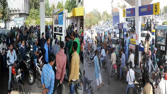 Due to the conflict in the Middle East! In the oil-rich country, long lines at petrol pumps