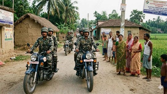 The army is going to ride bikes to maintain law and order in the Bengal elections!