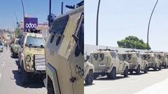 War situation or elections! CRPF armoured vehicles in Kolkata
