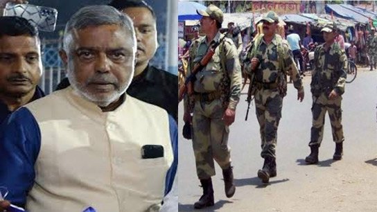 Central forces surround Debashis Kumar's house, protest outside