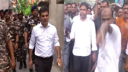 Ajay Sharma's convoy was stopped as it passed Jahangir's party office