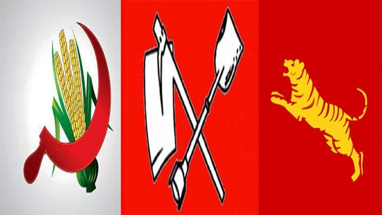 What a power the Left Front had when it was in power! The three partners who went down are now fighting to save the organization's existence