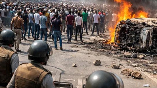 Fresh agitation in Noida, workers throw stones at police