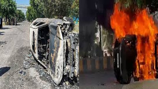 Noida is burning! Workers-police clash, Delhi border blocked