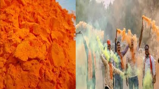 Excitement is at its peak! Saffron Abir out of stock in Bengal