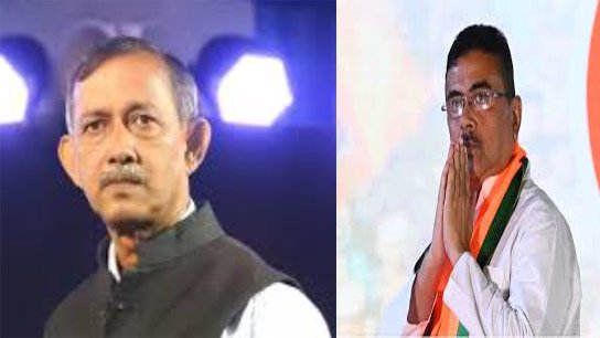 Two heavyweight leaders, Subhendu and Gautam, cast their votes