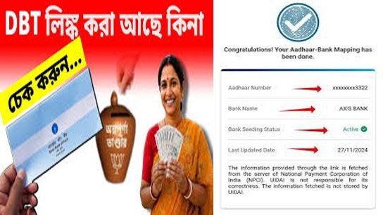 DBT-Link DBT link is essential to receive Annapurna Bhandar money! Check your DBT link here