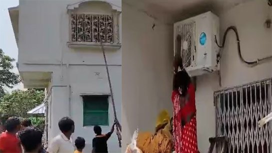 Locals vandalize Trinamool leader's house in Amta